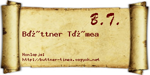Büttner Tímea névjegykártya